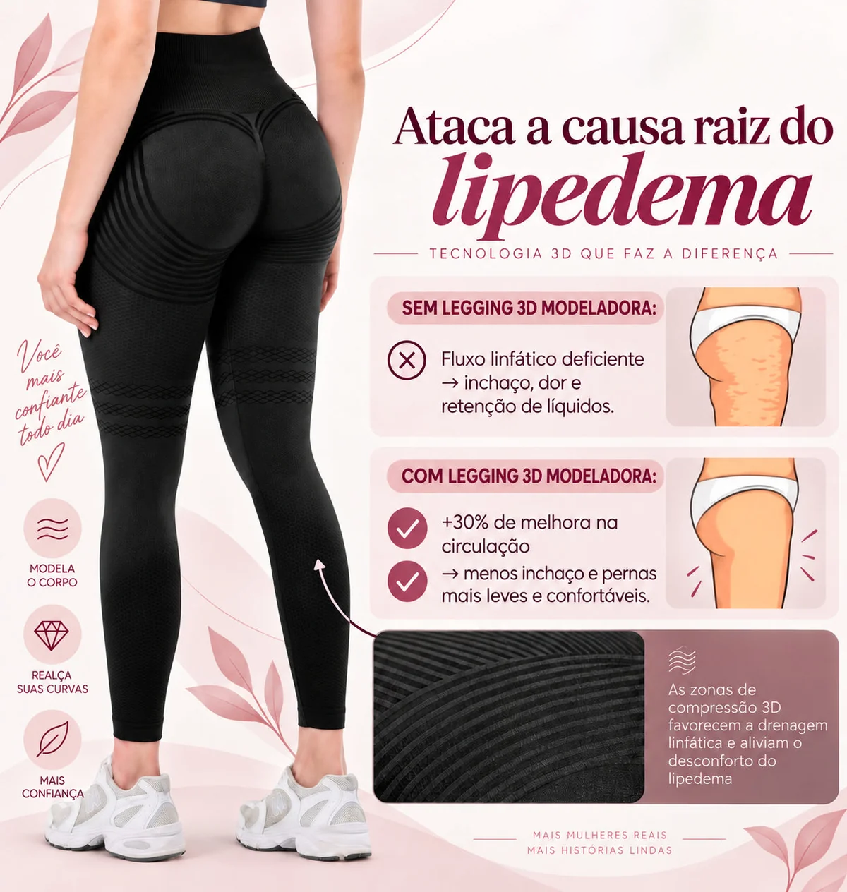 Legging Modeladora 3D
