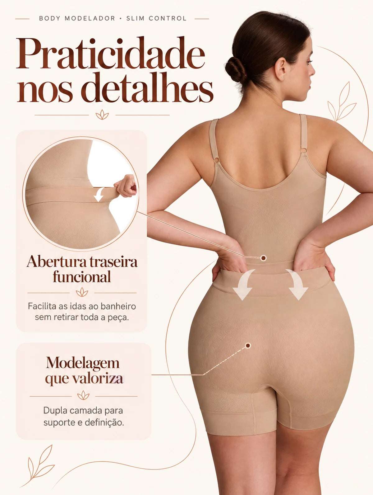 Body Modelador Slim Control